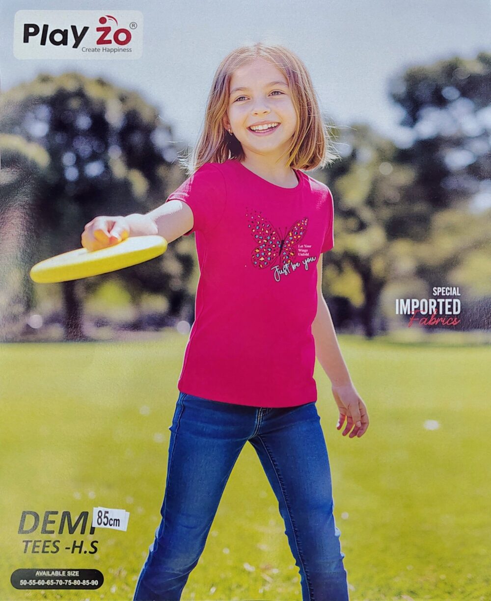 Play Zo Tencil Round Neck Half Sleeves Kids Tshirt - Image 10